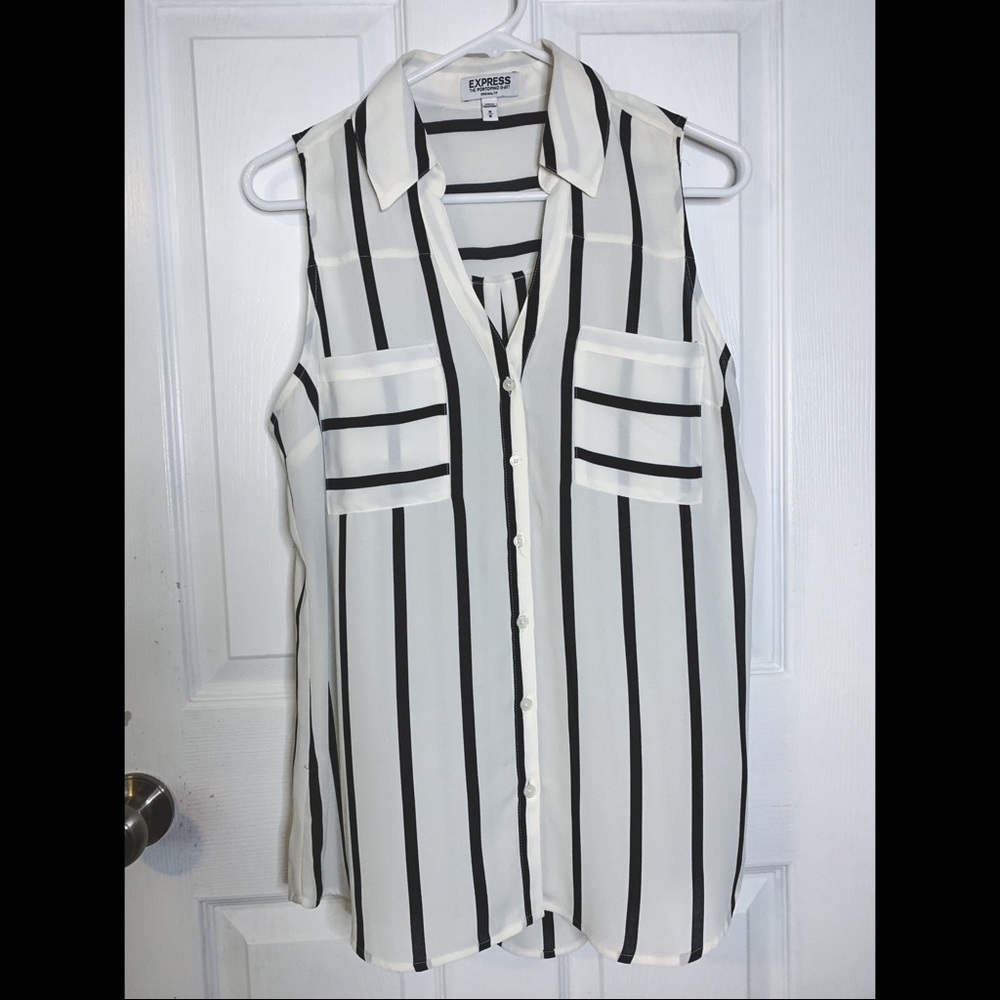 Striped Sleeveless Express Portofino Shirt